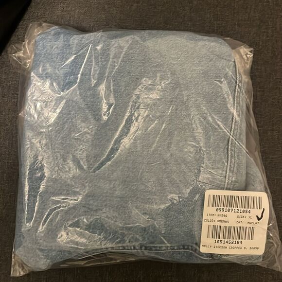 Madewell x Molly Dickson Denim Oversized Crop Shirt - Picture 4 of 7